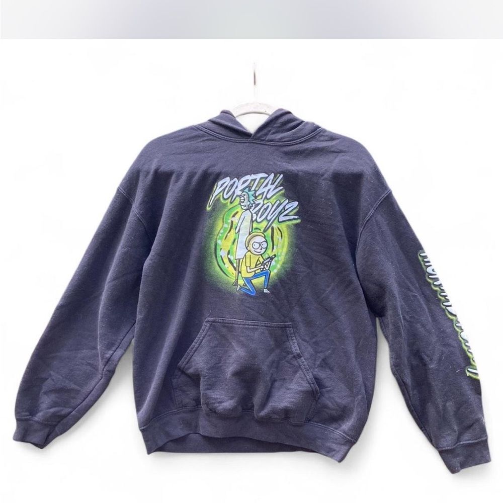 Ripple Junction Portal Boyz Graphic Hoodie - Dark Gray